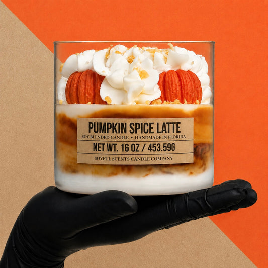Pumpkin Spice Latte 3-Wick Candle (Decorative)