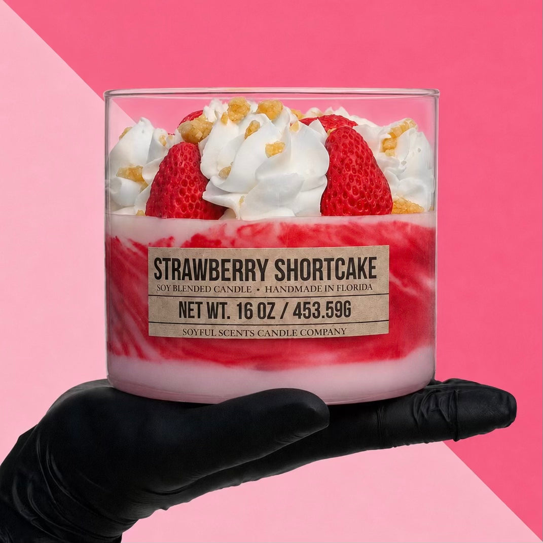 Strawberry Shortcake 3-Wick Candle (Decorative)