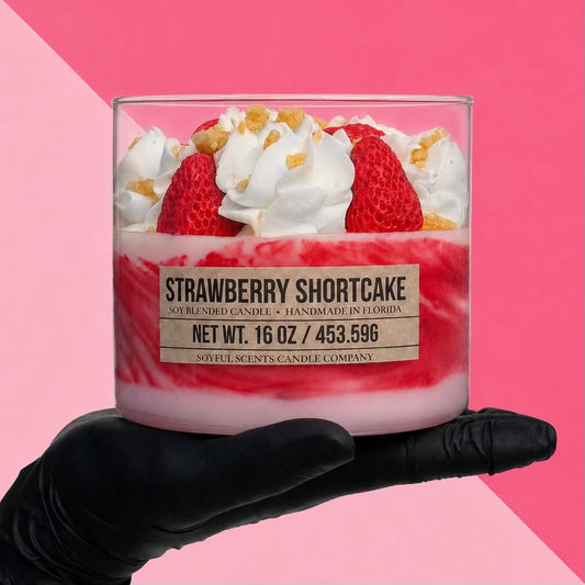 Strawberry Shortcake 3-Wick Candle (Decorative)